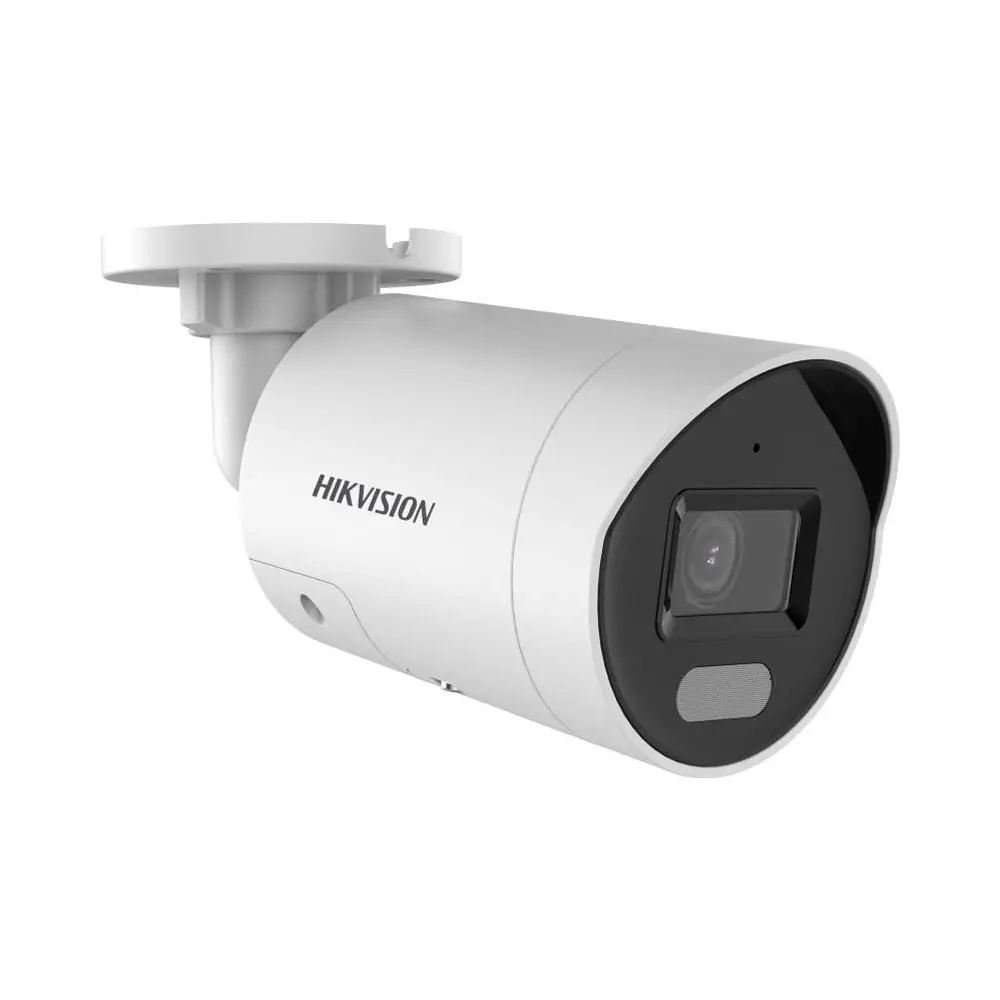 Caméra de Surveillance IA Hikvision DS-2CD2047G2-LU/SL (4mm) Mini Bullet 4MP ColorVu & AcuSense Blanc