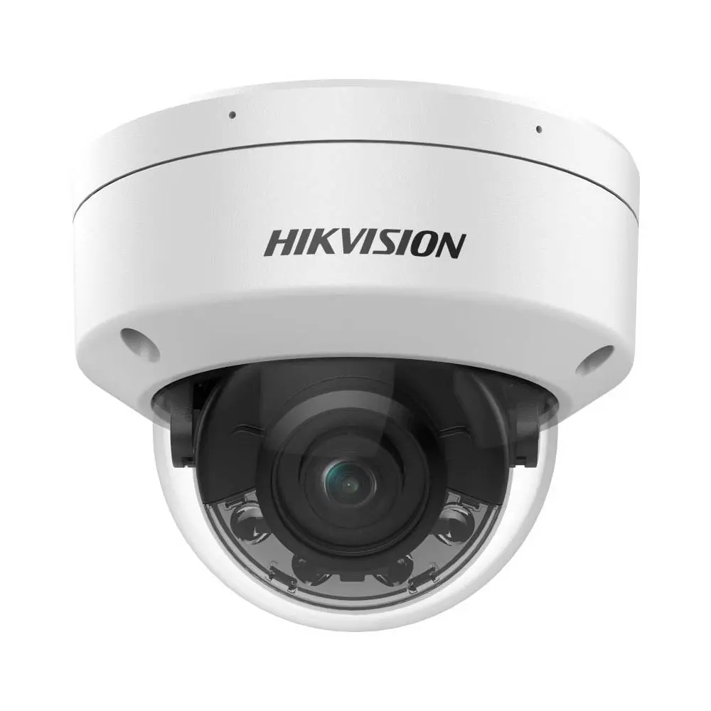 Caméra de Surveillance IA Hikvision DS-2CD2187G2H-LISU (4mm) Dome 8MP Smart Hybrid Light, ColorVu & AcuSense Blanc