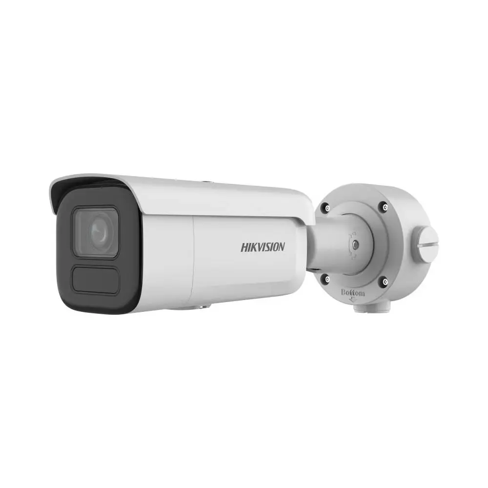 Caméra de Surveillance IA Hikvision DS-2CD2646G2HT-IZS Bullet 4MP DarkFighter & AcuSense Blanc