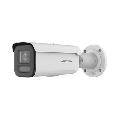 Caméra de Surveillance IA Hikvision DS-2CD2647G2HT-LIZS Bullet 4MP Smart Hybrid Light, ColorVu & AcuSense Blanc