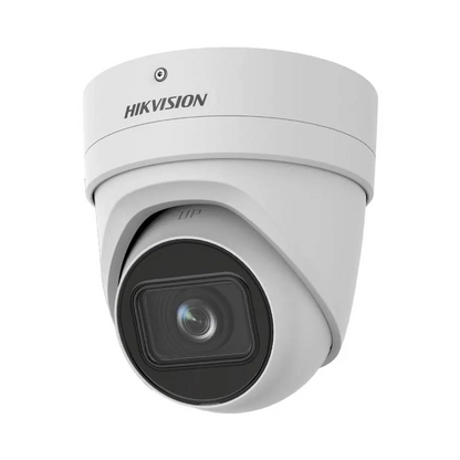 Caméra de Surveillance IA Hikvision DS-2CD2H86G2-IZS Turret 8MP DarkFighter & AcuSense Blanc