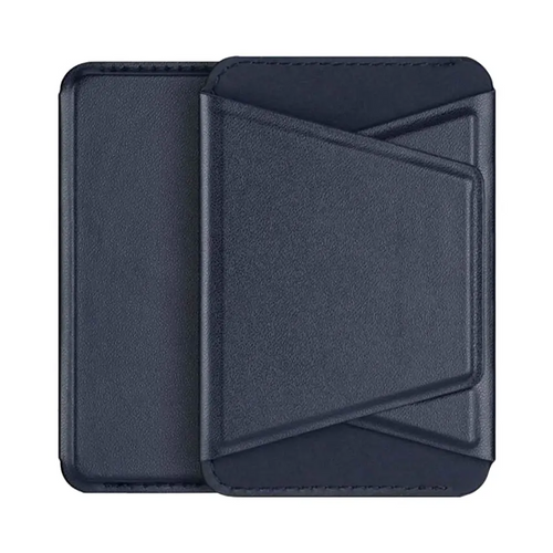 Support Smartphone Magnétique Dux Ducis Magnetic Wallet Stand iPhone 12, 13, 14 & 15 Series avec MagSafe Bleu Marine