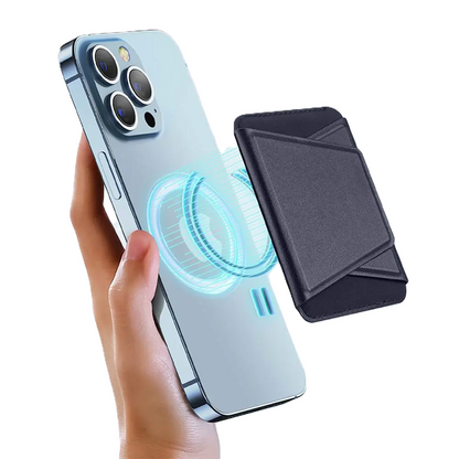 Support Smartphone Magnétique Dux Ducis Magnetic Wallet Stand iPhone 12, 13, 14 & 15 Series avec MagSafe Noir