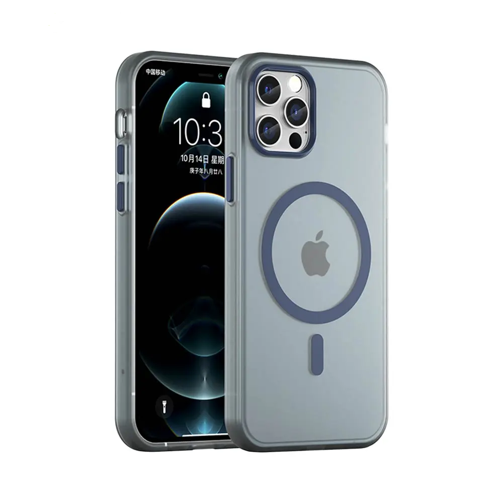 Coque de Protection MF-006 MagSafe PROTECT pour Apple iPhone 12 Pro Max Bleu Marine