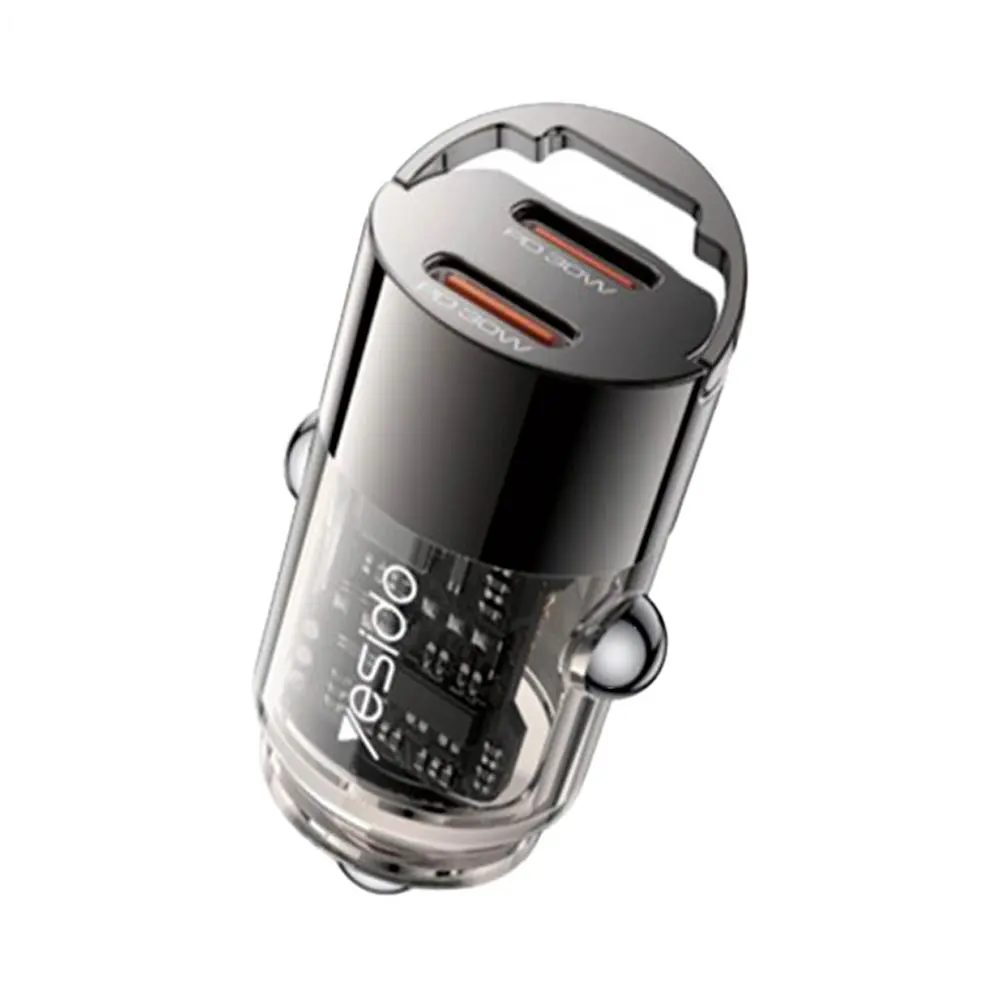 Chargeur Allume-Cigare Yesido Y69 30W SUPER FAST Noir