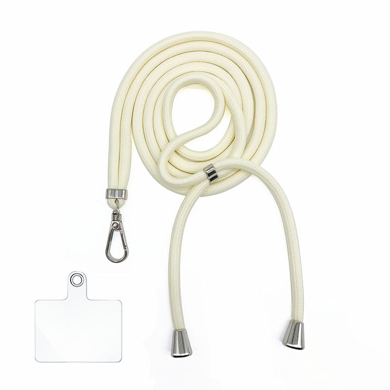 Cordon bandoulière en nylon 6 mm avec autocollants pour coque de téléphone