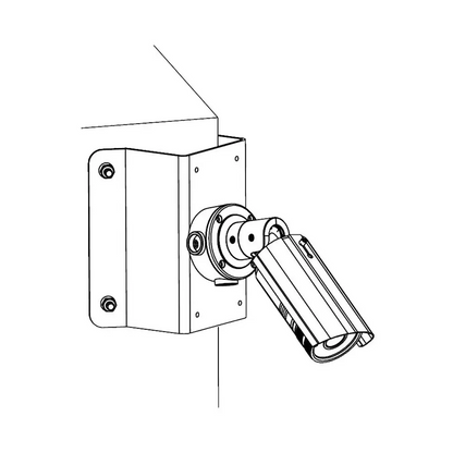 Support d'Angle pour Caméra de Surveillance Hikvision Dome, Tourelle, Bullet & Mini Bullet DS-1276ZJ-SUS Blanc