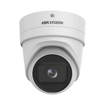Caméra de Surveillance IA Hikvision DS-2CD2H86G2-IZS Turret 8MP DarkFighter & AcuSense Blanc