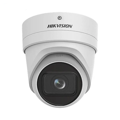 Caméra de Surveillance IA Hikvision DS-2CD2H46G2-IZS Turret 4MP DarkFighter & AcuSense Blanc