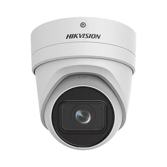 Caméra de Surveillance IA Hikvision DS-2CD2H46G2-IZS Turret 4MP DarkFighter & AcuSense Blanc