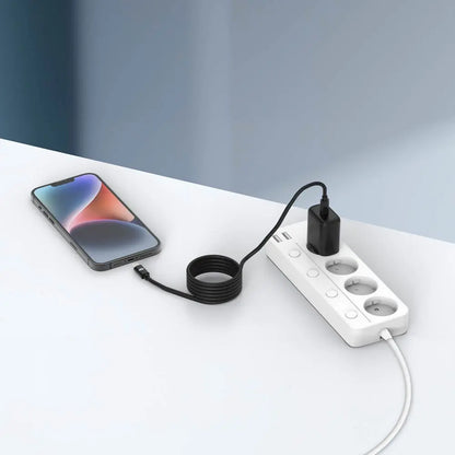 Câble Data USB-C vers Lightning CONNECT 27W MC-CLN11 Magnétique (1m) Noir