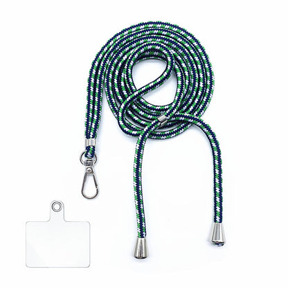Cordon bandoulière en nylon 6 mm avec autocollants pour coque de téléphone