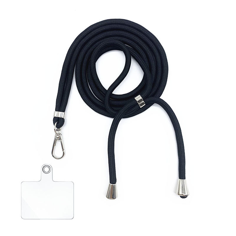 Cordon bandoulière en nylon 6 mm avec autocollants pour coque de téléphone