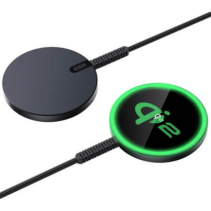 Chargeur Montre Connectée MagSafe ESR Qi2 mini 15W (HaloLock) Noir