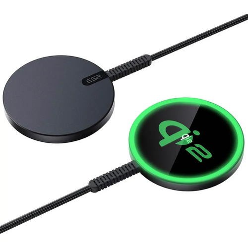 Chargeur Montre Connectée MagSafe ESR Qi2 mini 15W (HaloLock) Noir