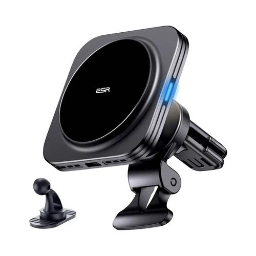 Support Smartphone Chargeur à Induction pour Voiture ESR Qi2 15W (HaloLock) Noir