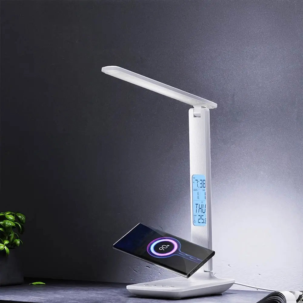 Lampe LED avec Charge sans Fil pour Smartphone Yesido DS20 Blanc