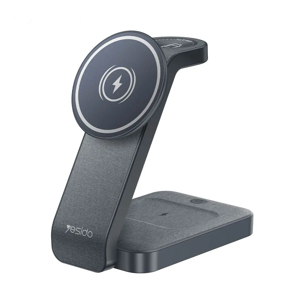 Station de Charge sans Fil Yesido DS26 4 en 1 Noir