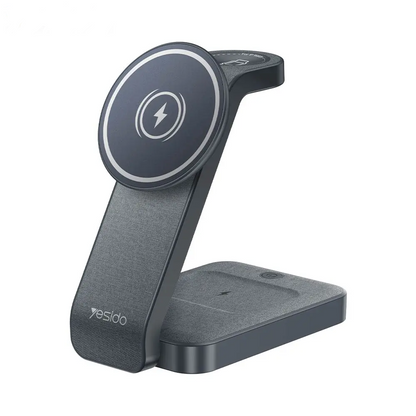 Station de Charge sans Fil Yesido DS26 4 en 1 Noir