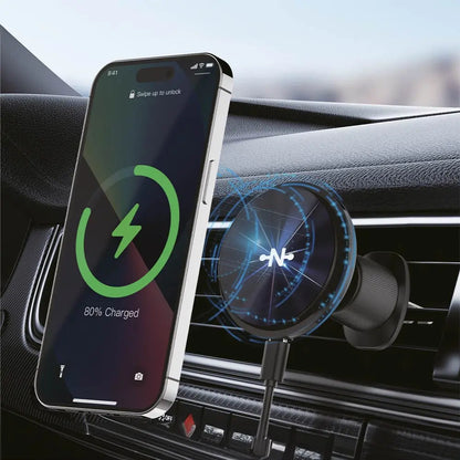 Support Smartphone Chargeur à Induction pour Voiture CONNECT MC-SV15W02 15W Noir
