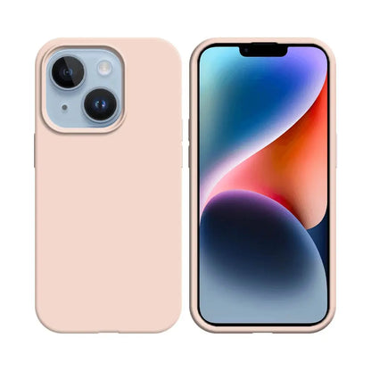 Coque Silicone Compatible pour Apple iPhone 14 Plus Rose Gold