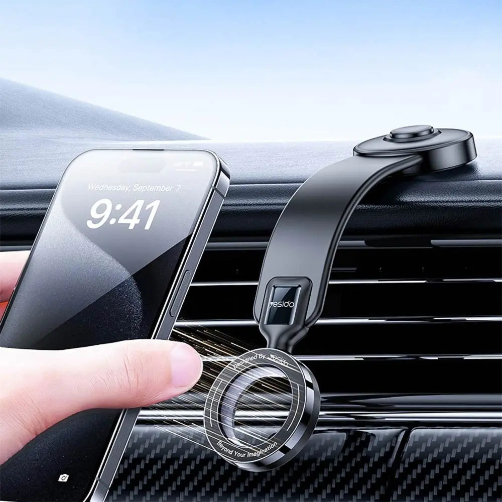 Support Smartphone pour Voiture Yesido C217 Magnétique Noir