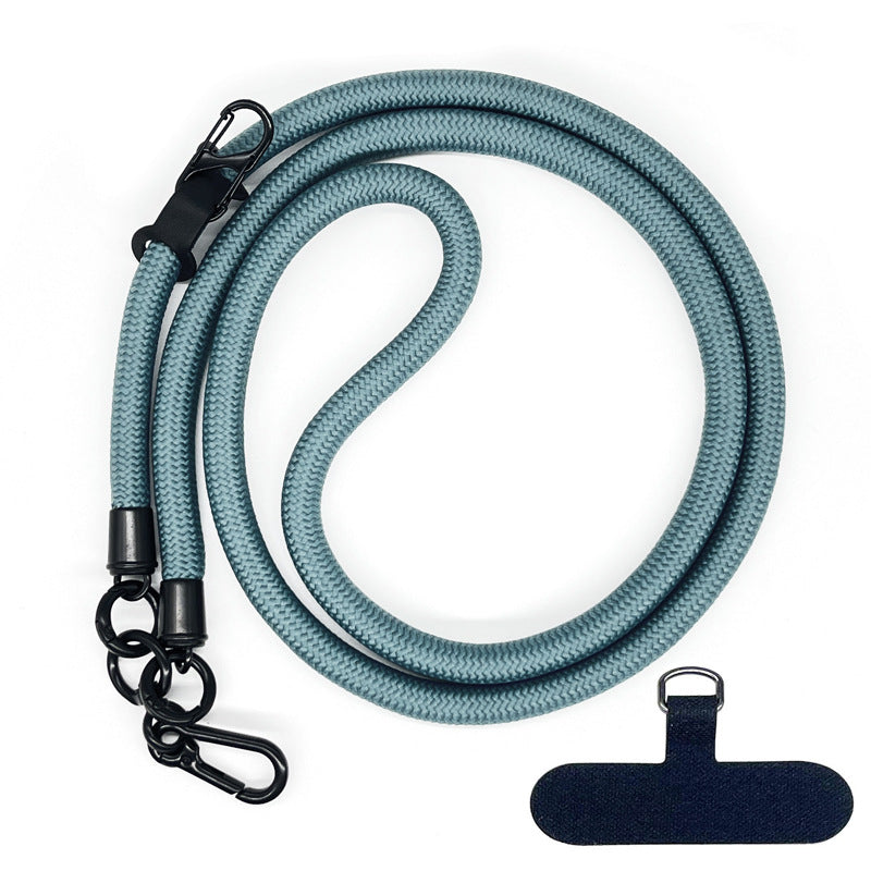 Cordon de téléphone en corde d’escalade 10 mm avec joint, bandoulière réglable pour téléphone portable et appareil photo, sangle anti-perte pour le cou