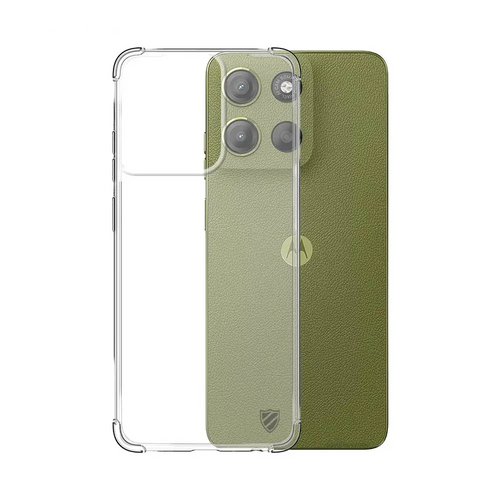 Coque Silicone Renforcée PROTECT pour Motorola Moto G15 & Moto G15 Power Transparent