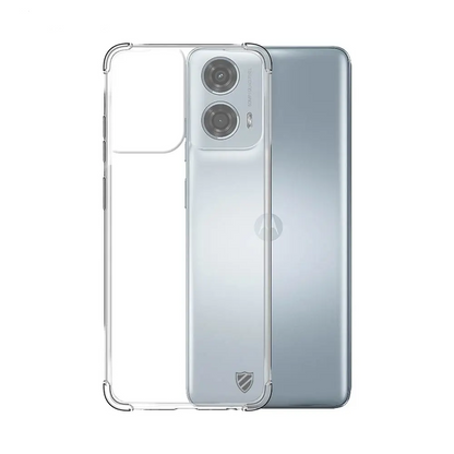 Coque Silicone Renforcée PROTECT pour Motorola Moto G04, Moto E14 & Moto G04s Transparent