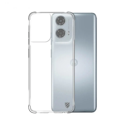 Coque Silicone Renforcée PROTECT pour Motorola Moto G04, Moto E14 & Moto G04s Transparent