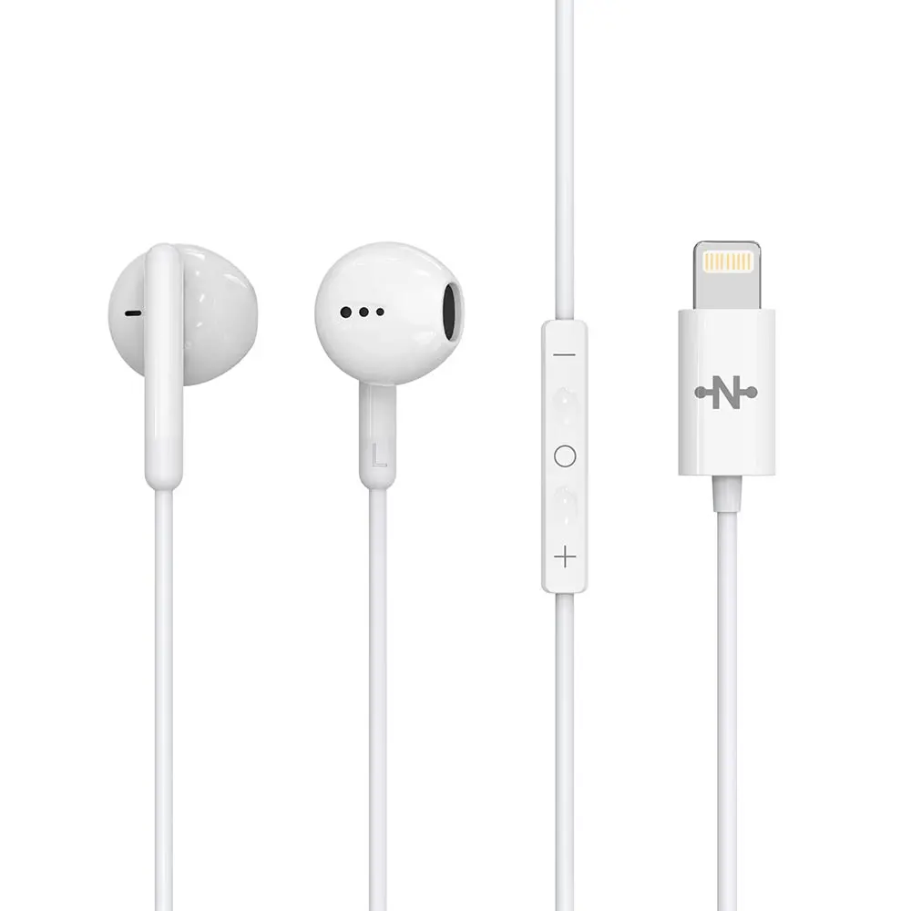 Écouteurs Filaires Lightning CONNECT MC-EFBL01 Bluetooth Blanc