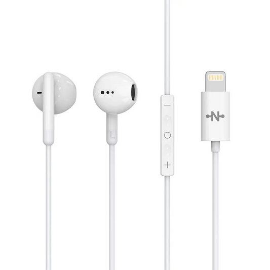 Écouteurs Filaires Lightning CONNECT MC-EFBL01 Bluetooth Blanc