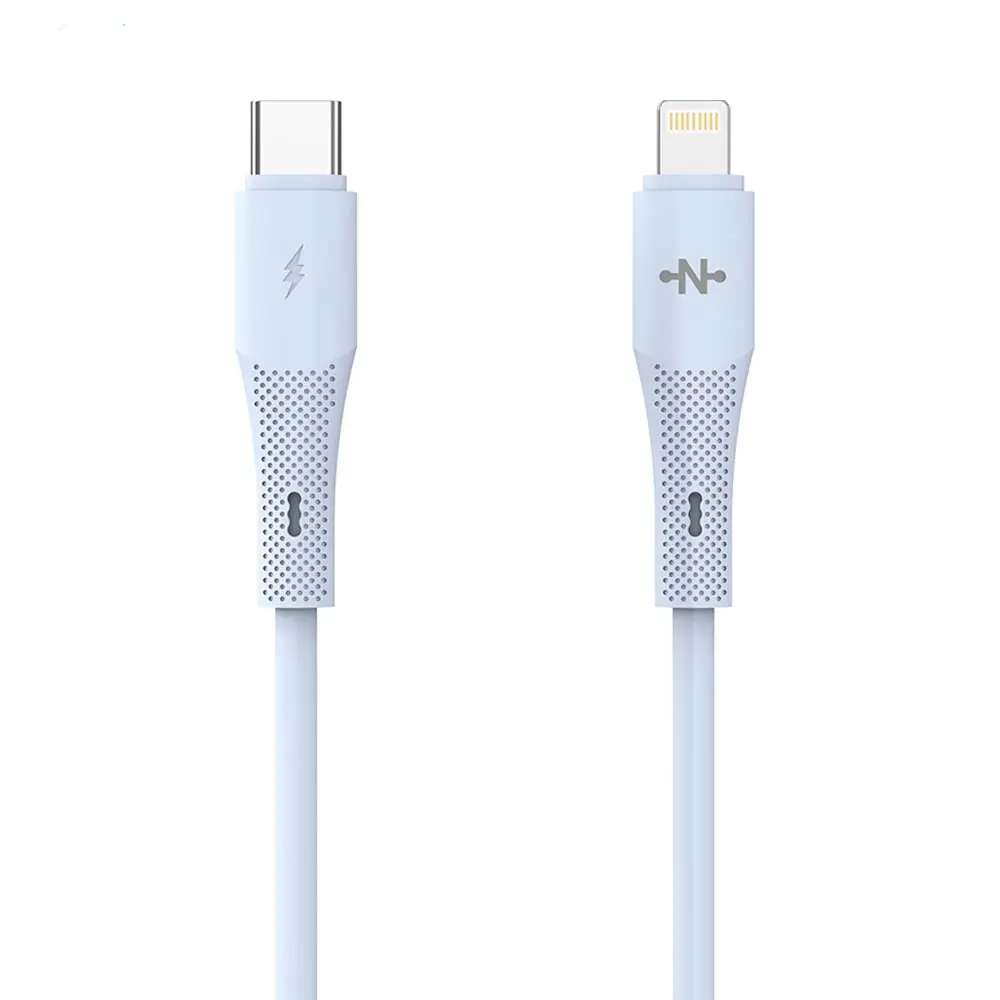 Câble Data USB-C vers Lightning CONNECT MC-CB2L14 30W (1m) Bleu
