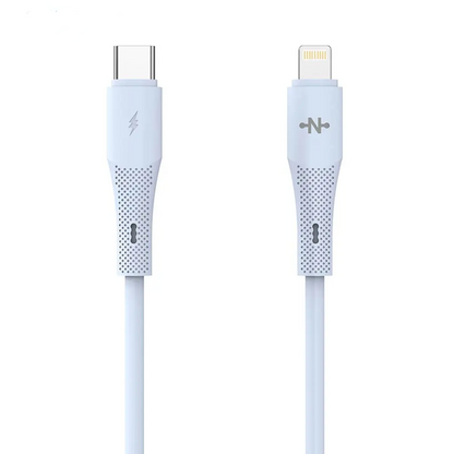 Câble Data USB-C vers Lightning CONNECT MC-CB2L14 30W (1m) Bleu