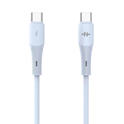 Câble Data USB-C vers USB-C CONNECT MC-CB2C14 36W (1m) Bleu