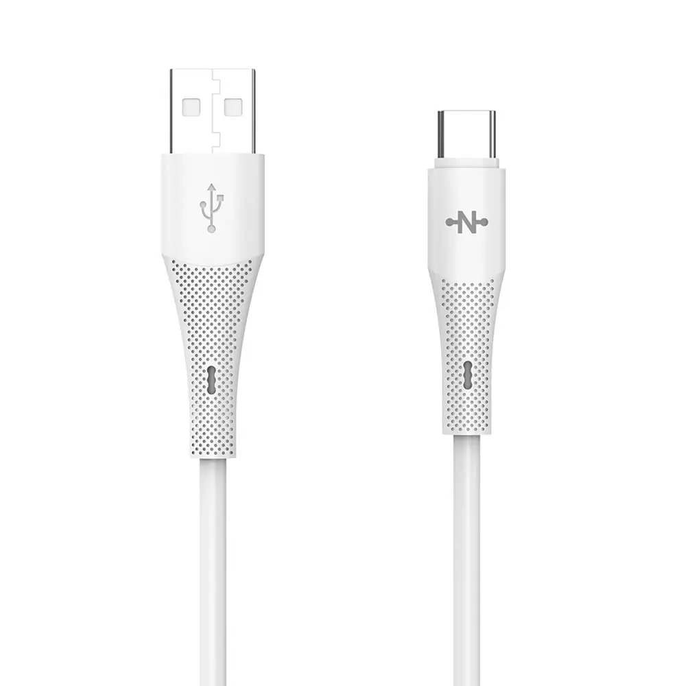 Câble Data USB vers USB-C CONNECT MC-CBC13 24W (1m) Blanc
