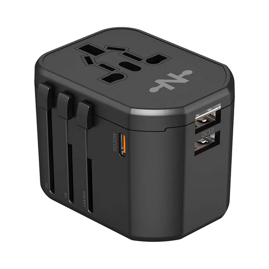 Adaptateur Secteur Universel CONNECT MC-CUN20W 20W 4 en 1 Noir