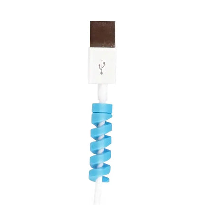 Protection pour Câble en Silicone (x4) Bleu