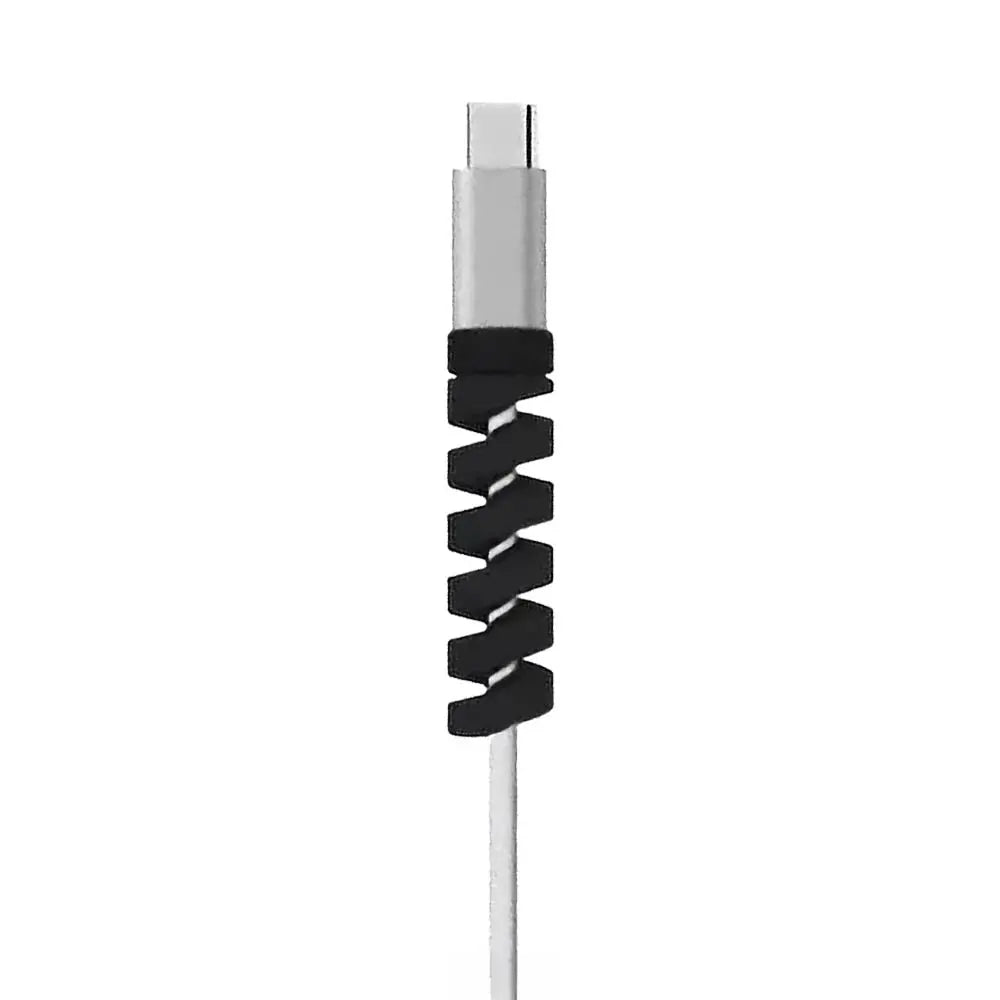 Protection pour Câble en Silicone (x4) Noir