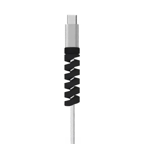 Protection pour Câble en Silicone (x4) Noir