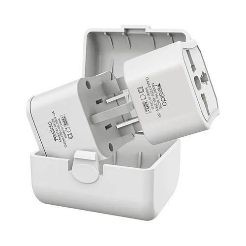 Adaptateur Secteur Universel Yesido MC25 Kit Complet Blanc