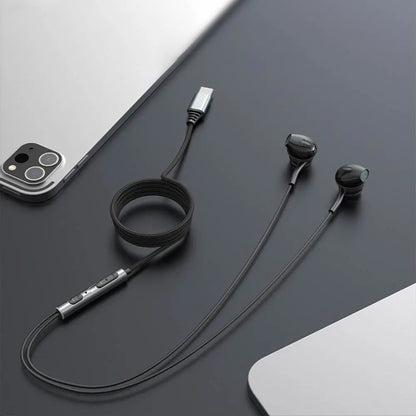 Écouteurs Filaires USB-C Yesido YH41 Noir