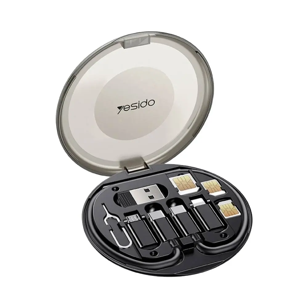 Kit d'Accessoires Yesido CA118 Multifonction 6 en 1 Noir