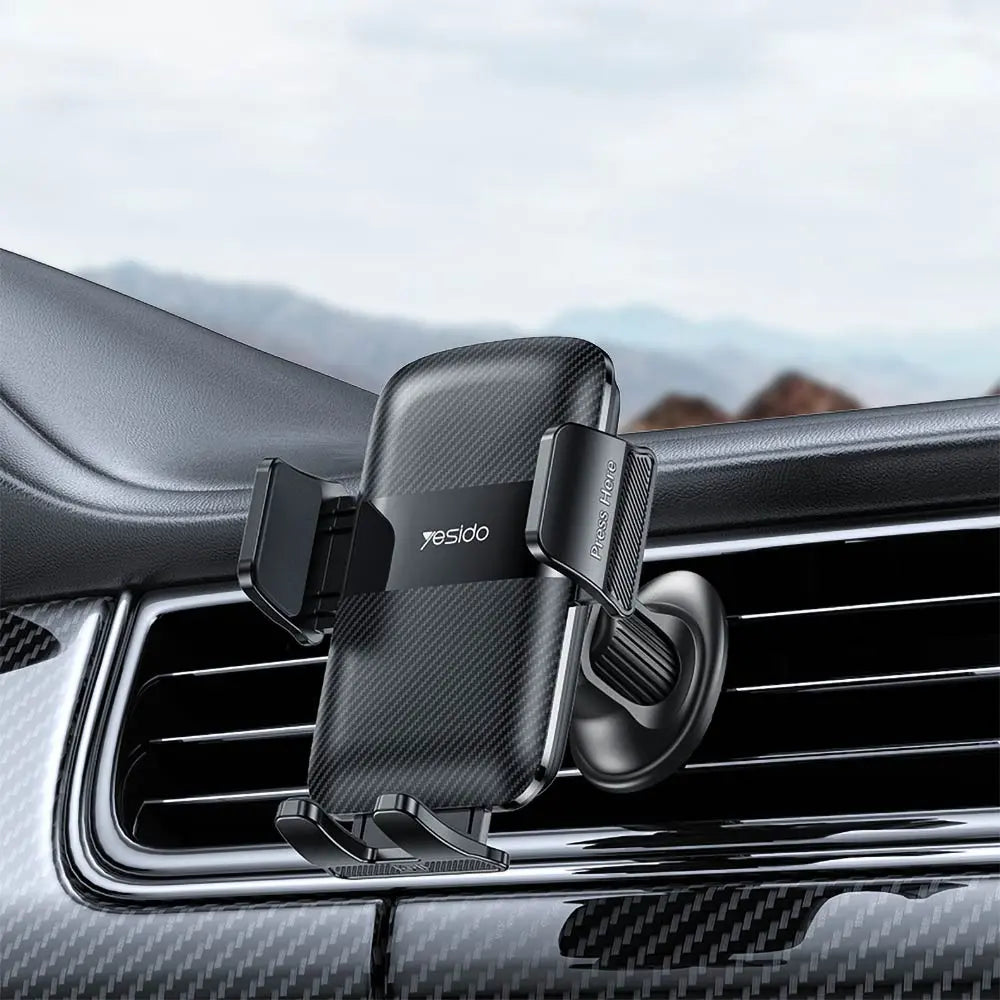 Support Smartphone pour Voiture Yesido C251 Noir