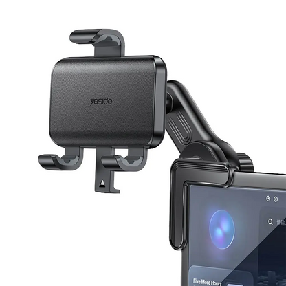 Support Smartphone pour Voiture Yesido C250 Fixation sur Angle d'Écran Noir
