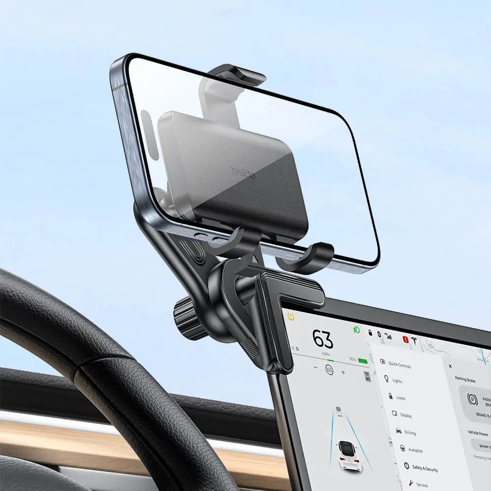 Support Smartphone pour Voiture Yesido C250 Fixation sur Angle d'Écran Noir
