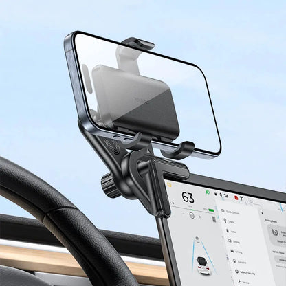 Support Smartphone pour Voiture Yesido C250 Fixation sur Angle d'Écran Noir