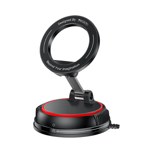 Support Smartphone Magnétique pour Voiture Yesido C219 Fixation par Ventouse Noir