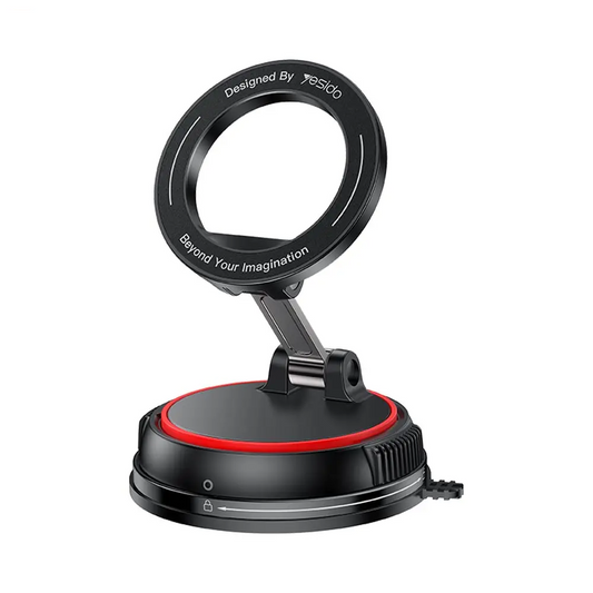 Support Smartphone Magnétique pour Voiture Yesido C219 Fixation par Ventouse Noir