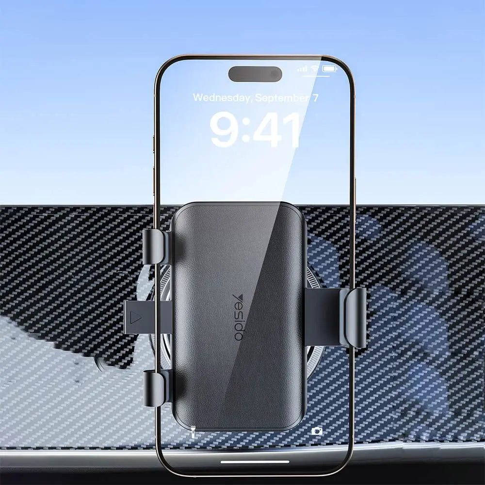 Support Smartphone pour Voiture Yesido C240 pour Grille d'Aération Mercedes Noir